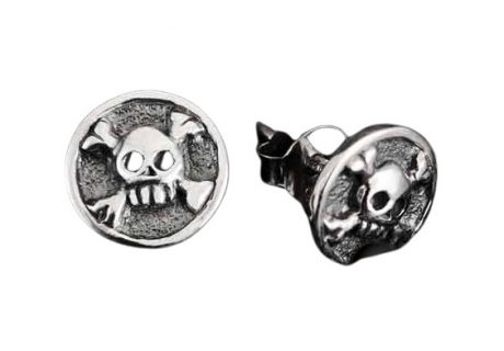 Crossbones Skull Stud Earrings