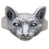 Detailed Cat Face Ring