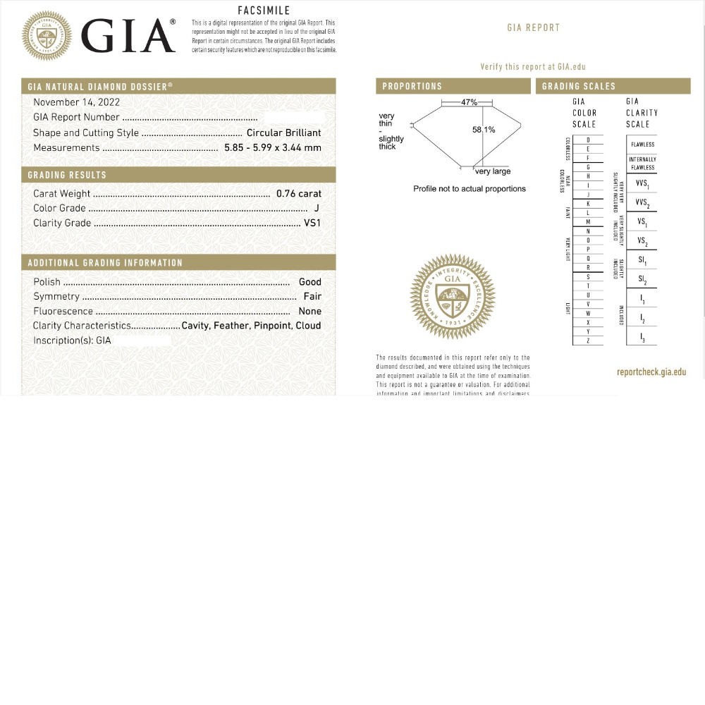 Natural Diamonds  Diamond Stone – GIA C