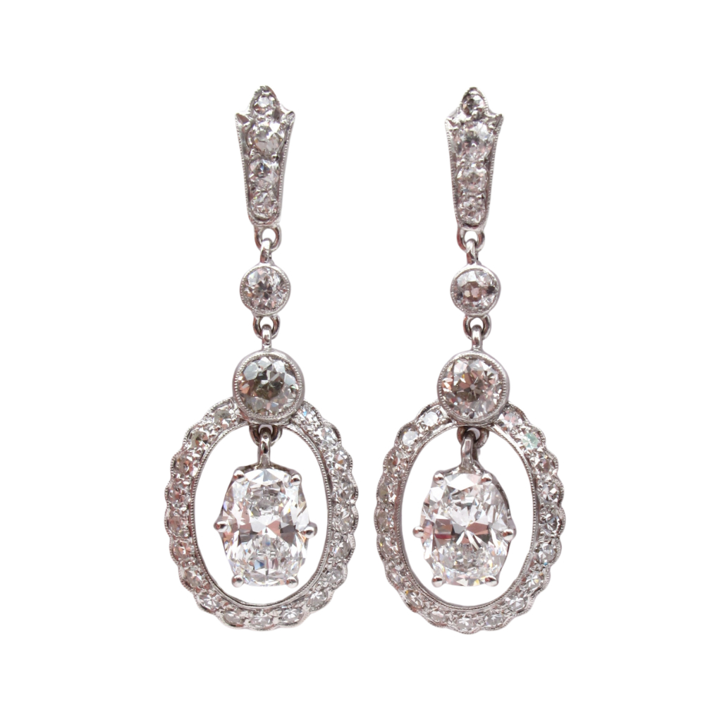 Buy Diamond & Platinum Diamond & Platinum The Triangle Diamond Earrings  Online | ZALORA Malaysia