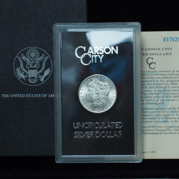 1883-CC Morgan Silver Dollar GSA w/ Box & CoA