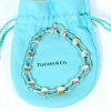 Tiffany & Co Heart Padlock Link Bracelet Sterling Silver & 18k