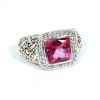 John Hardy Batu Sari Pink Topaz & Diamond Ring