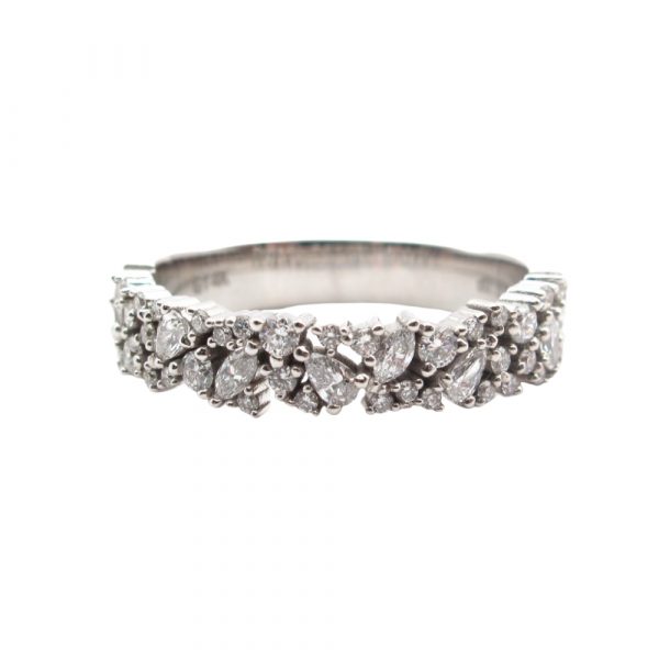 Pear Round Diamond Scattered Band
