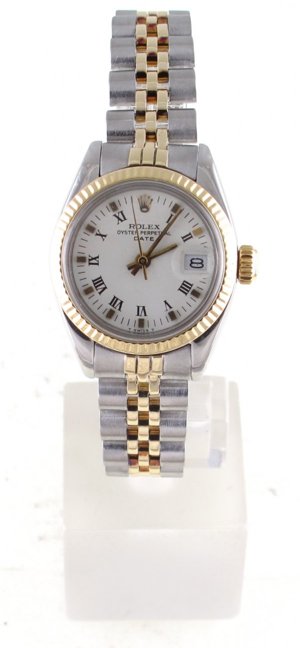 Pre-Owned Ladies Rolex Date (1980) Two Tone Model 6916 Front