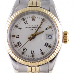 Pre-Owned Ladies Rolex Date (1980) Two Tone Model 6916 Front Close