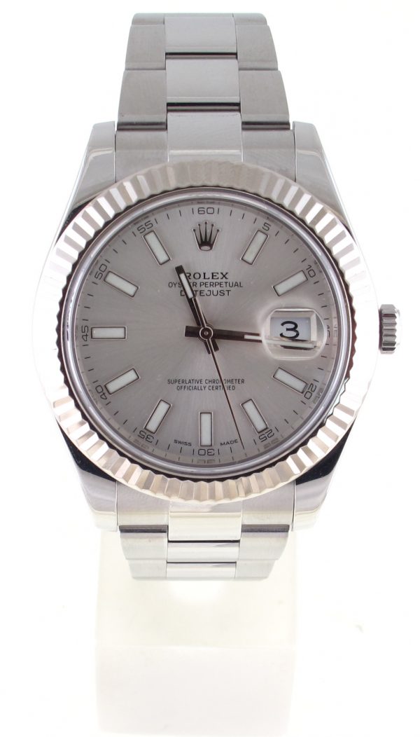 Pre-Owned Rolex Datejust II (2016) Stainless Steel#116334 Front