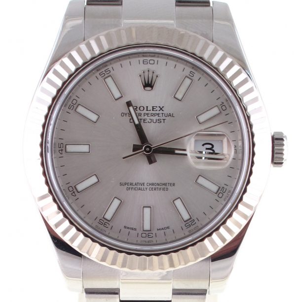 Pre-Owned Rolex Datejust II (2016) Stainless Steel#116334 Front Close