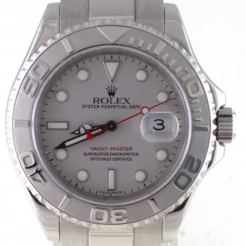 Pre-Owned Rolex Yachtmaster (2005) Stainless Steel And Platinum 16622