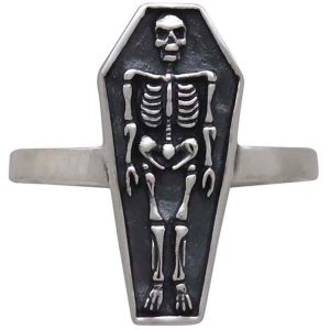 Skelton in Coffin Ring