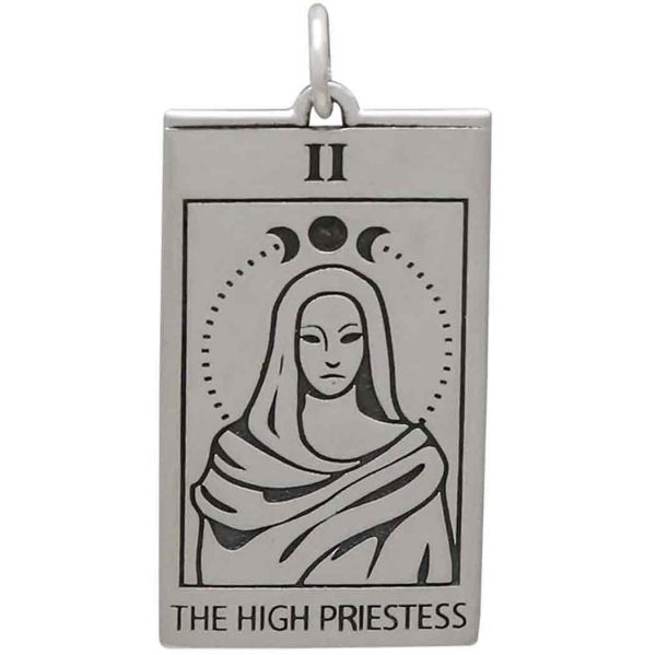 Tarot Card Priestess Charm