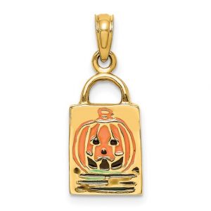Trick or Treat Bag Gold Charm