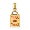 Trick or Treat Bag Gold Charm Back