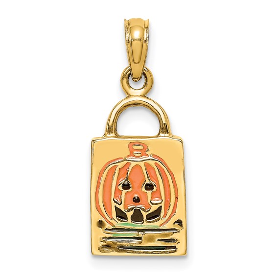 Delicious Trick or Treat Jack-o-Lantern Bag Charm