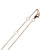 XO Rose Gold Station Necklace Clasp