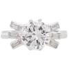 1.99ct Mid Century Platinum Diamond Engagement Ring