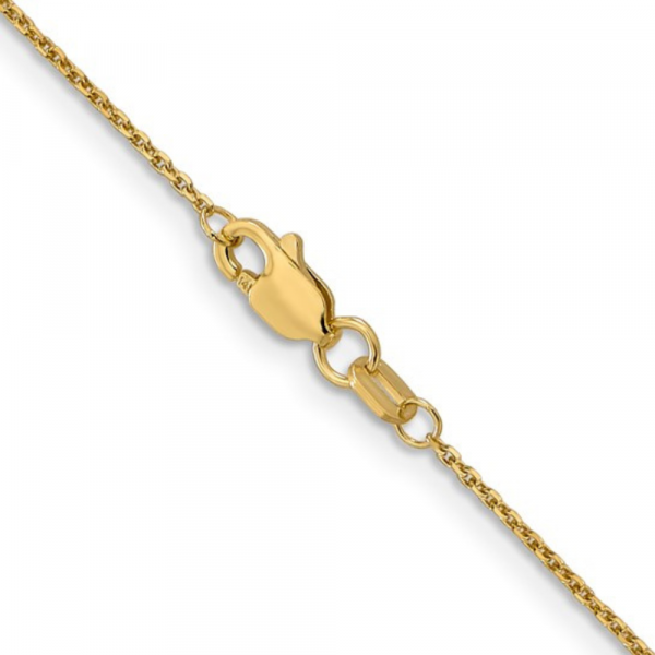 14k cable chain lobster clasp