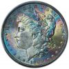 1900-O Morgan Silver Dollar MS64+ PCGS + CAC Rainbow Toned