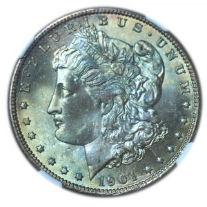 1904-O Morgan Silver Dollar MS66 PCGS Toned (3)