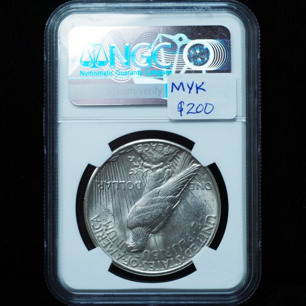 1928-S Peace Silver Dollar AU58 NGC
