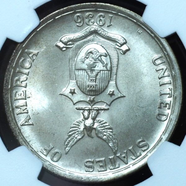 1936-M Peso Philippines Roosevelt-Quezon MS66 NGC