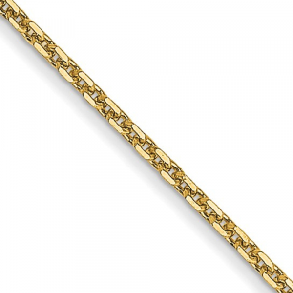 Diamond Cut Cable Chain Yellow Gold 14k