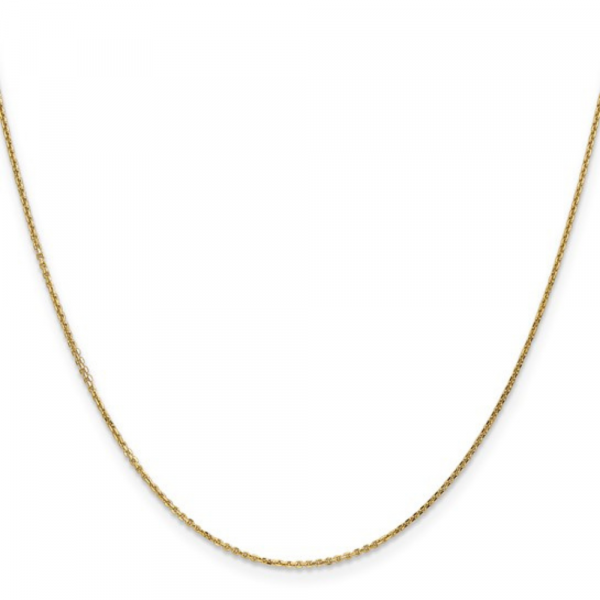 Diamond Cut Cable Chain necklace 14k