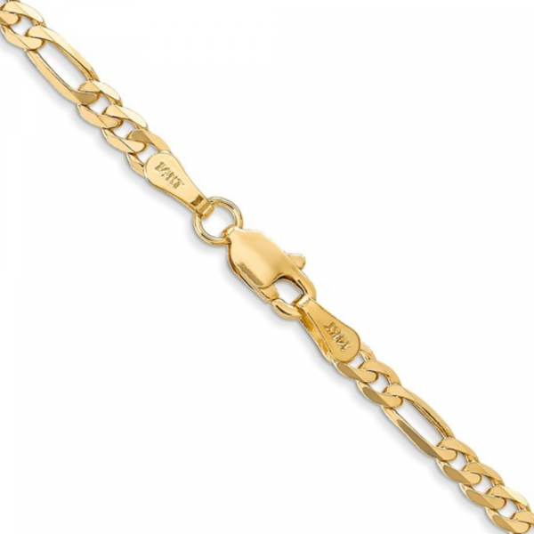 Lobster clasp 14k figaro
