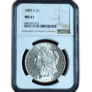 1885-S Morgan Silver Dollar MS61 NGC