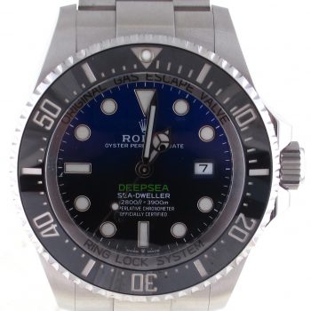 Pre-Owned Rolex DeepSea Sea-Dweller James Cameron D-Blue (2020) Stainless Steel 126660 Front Close