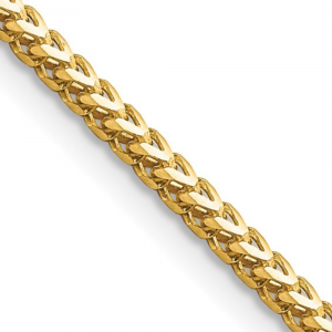 gold franco chain up close