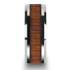 KONA Koa Wood Inlaid Tungsten Ring forward facing