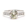 GIA Certified Art Deco Diamond Engagement Ring