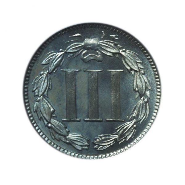 1880 3 Cent Nickel Proof PR66 PCGS