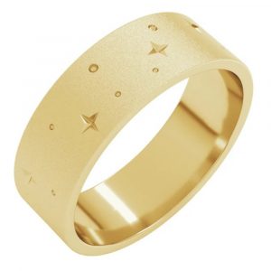 Celestial Yellow Gold Band
