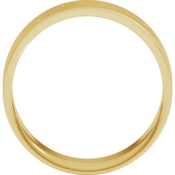 Celestial Yellow Gold Band Profile