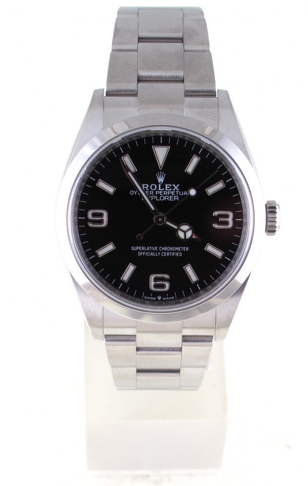 Pre-Owned Rolex Explorer I (2021) Stainless Steel 124270 Front