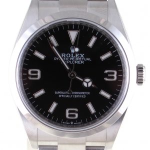 Pre-Owned Rolex Explorer I (2021) Stainless Steel 124270 Front Close