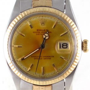 Pre-Owned Vintage Rolex Datejust (1964) Two Tone Model 1601 Front Close