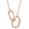 Rose Gold Interlocked Link Necklace