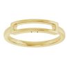 Yellow Gold Rectangle Ring