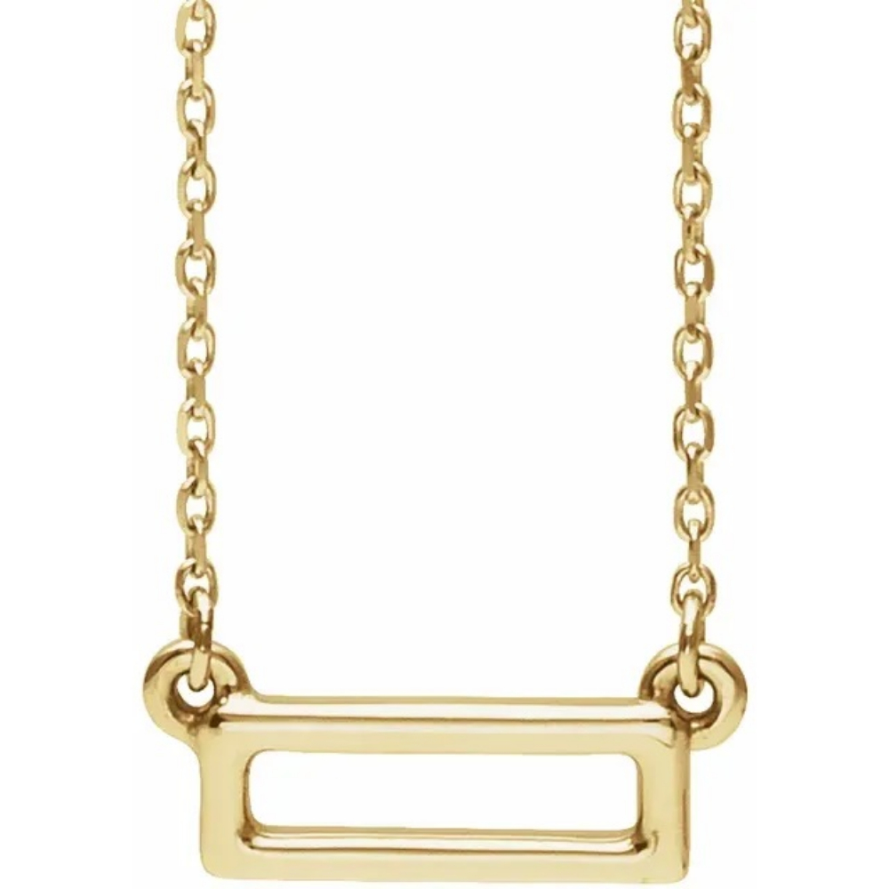 Gabriel & Co 14K Yellow Gold Beaded Station Necklace