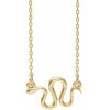 Yellow Gold Station Snake Necklace