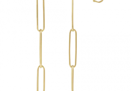 yellow gold paperclip earrings (2)