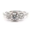 Leo Cut 1 Carat Diamond Engagement Ring