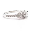 Leo Cut 1 Carat Diamond Engagement Ring Side