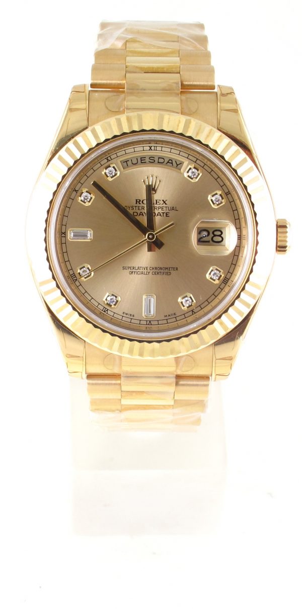 New Old Stock Unworn Rolex 41MM Day-Date II President (2011) 18kt Yellow Gold 218238 Front