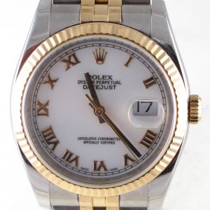 Pre-Owned Rolex Two Tone Datejust (2005) 116233 Front Close