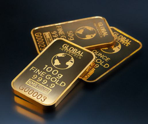 3 gold bars 100g each