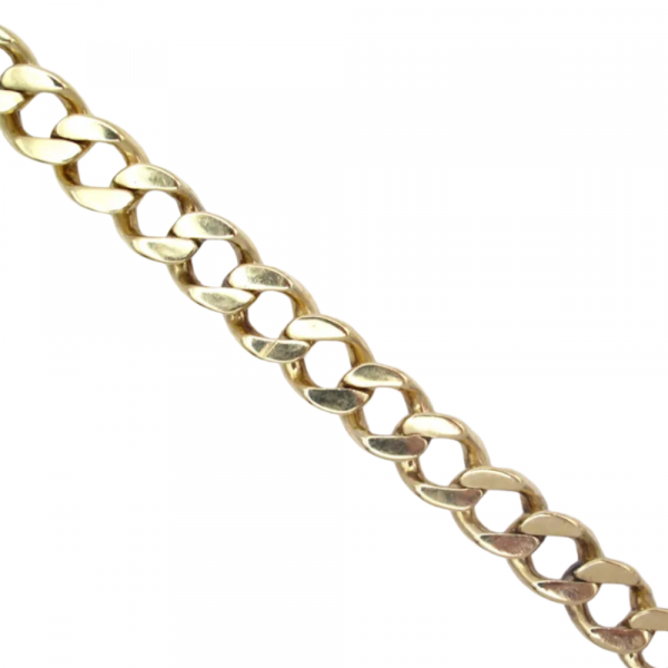 curb cuban link bracelet close up